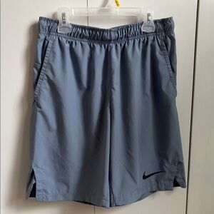 Nike Men's Light Blue Grey Dry Fit Performance Shorts Size Small